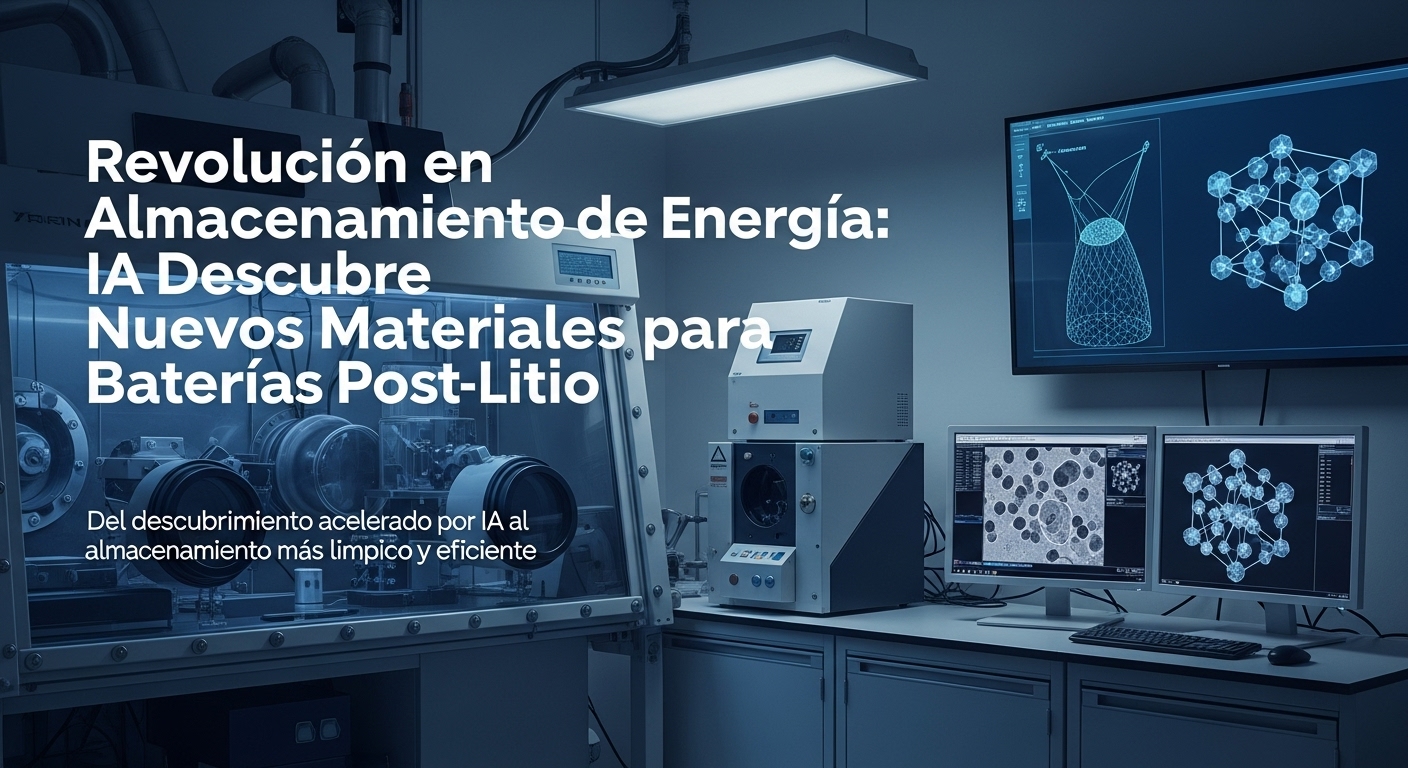 Revolución en Almacenamiento de Energía, IA Descubre Nuevos Materiales para Baterías Post-Litio