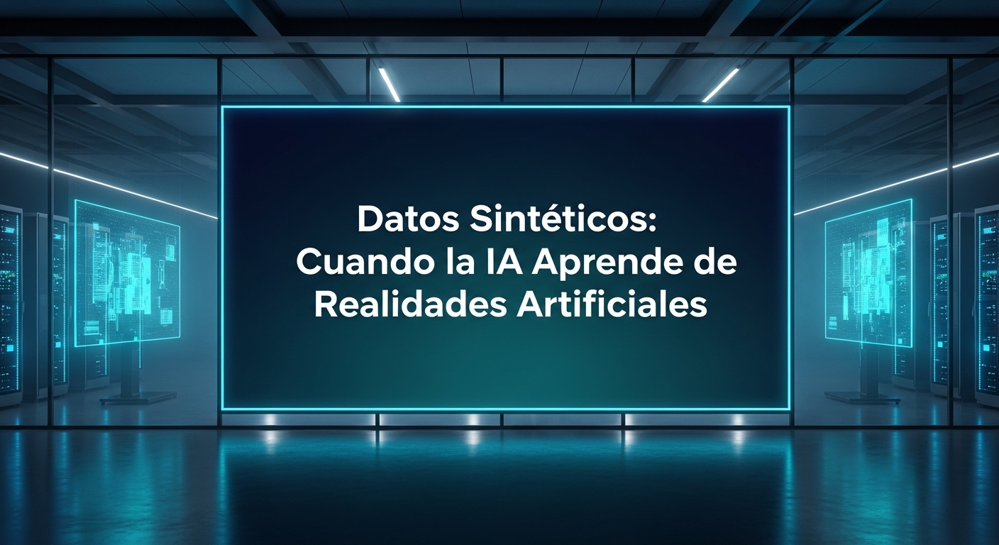 Datos Sintéticos, Cuando la IA Aprende de Realidades Artificiales