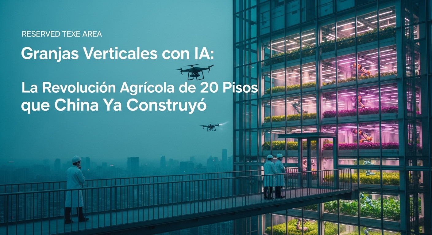 Granjas Verticales con IA, La Revolución Agrícola de 20 Pisos que China Ya Construyó
