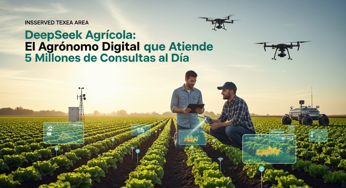 DeepSeek Agrícola, El Agrónomo Digital que Atiende 5 Millones de Consultas al Día