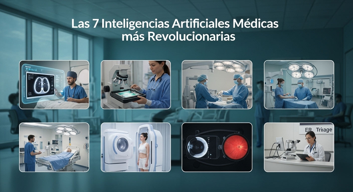 Las 7 Inteligencias Artificiales Médicas más Revolucionarias