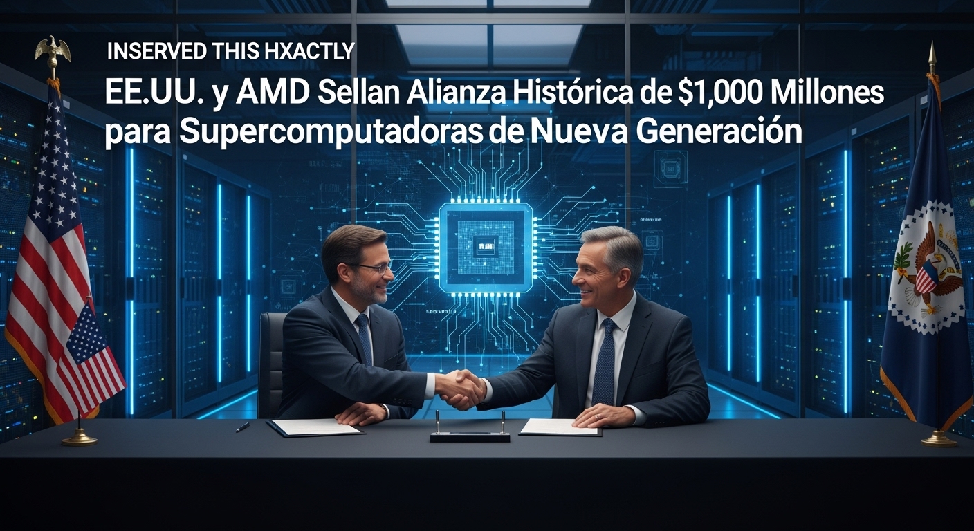EE.UU. y AMD Sellan Alianza Histórica de $1,000 Millones para Supercomputadoras de Nueva Generación