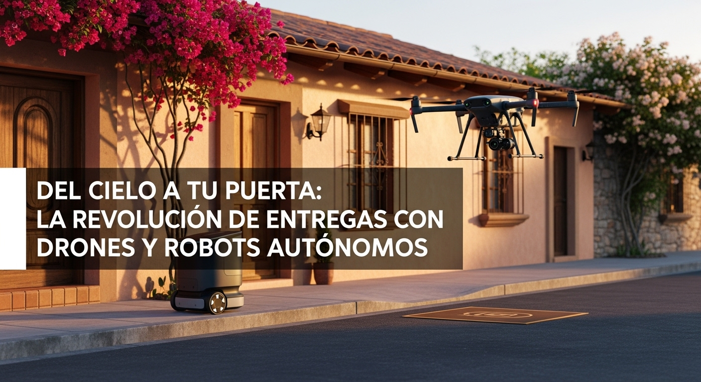 Del Cielo a tu Puerta, La Revolución de Entregas con Drones y Robots Autónomos