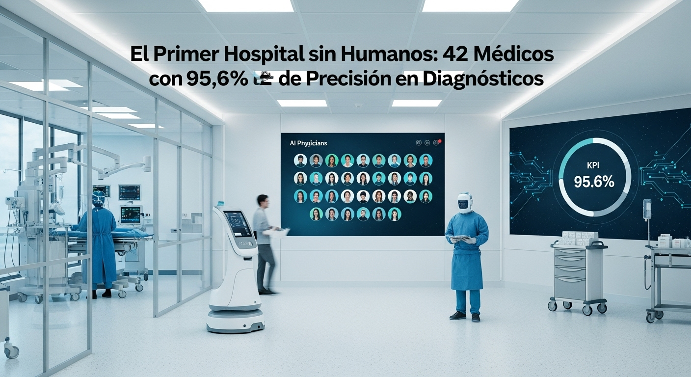 El Primer Hospital sin Humanos, 42 Médicos IA con 95.6% de Precisión en Diagnósticos