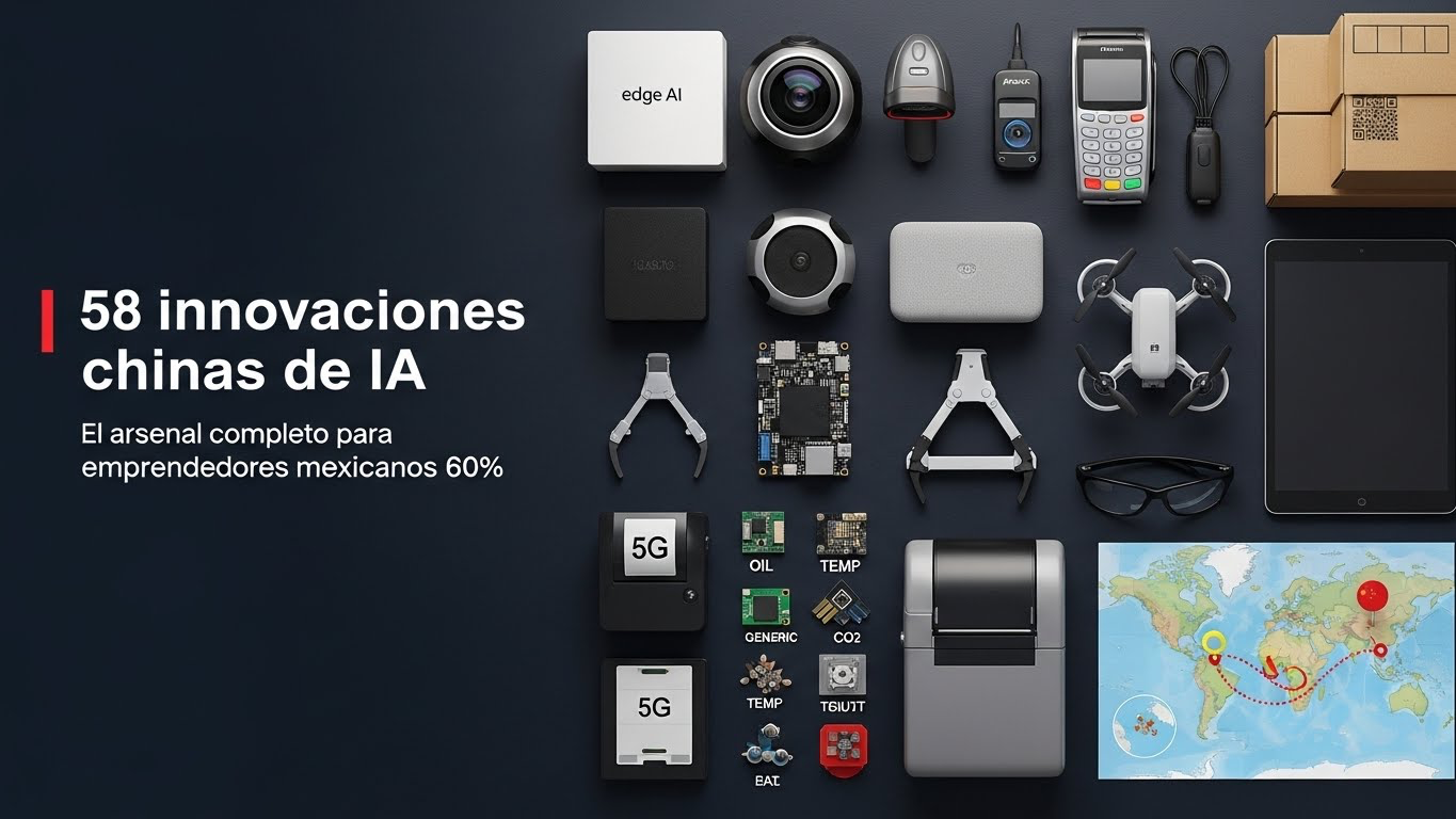58 Innovaciones Chinas de IA, El Arsenal Completo para Emprendedores Mexicanos