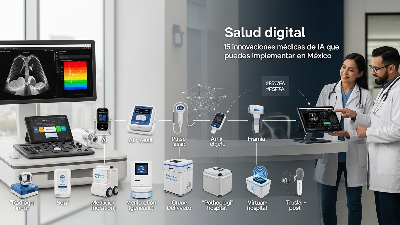 Salud Digital, 15 Innovaciones Médicas de IA que Puedes Implementar en México