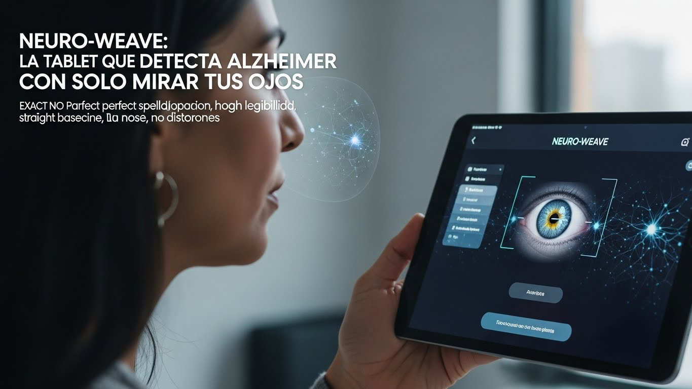 Neuro-Weave, La Tablet que Detecta Alzheimer con Solo Mirar Tus Ojos