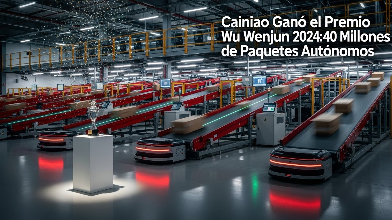 Cainiao Ganó el Premio Wu Wenjun 2024, 40 Millones de Paquetes Autónomos