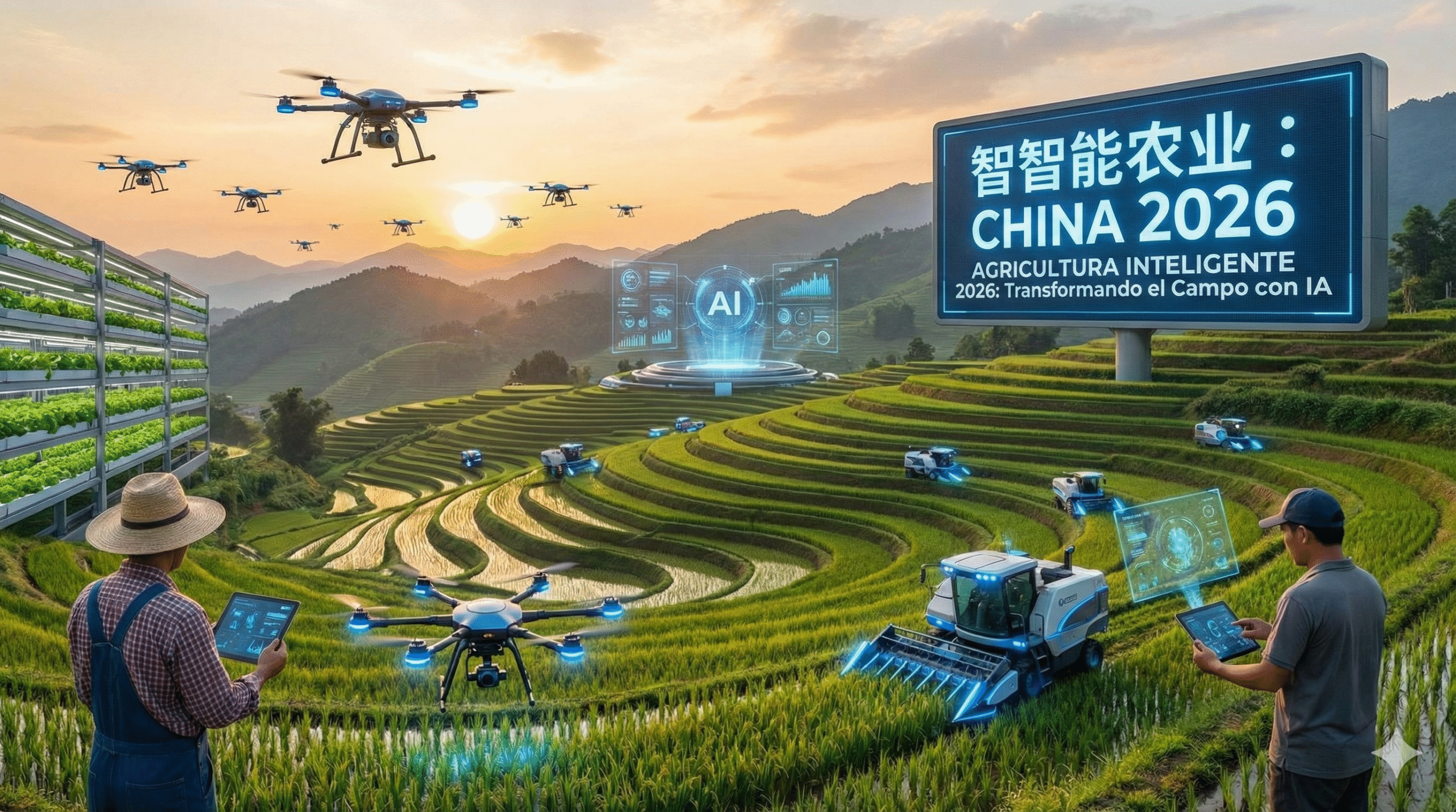 Agricultura Inteligente en China 2026, Cómo la IA Está Transformando el Campo