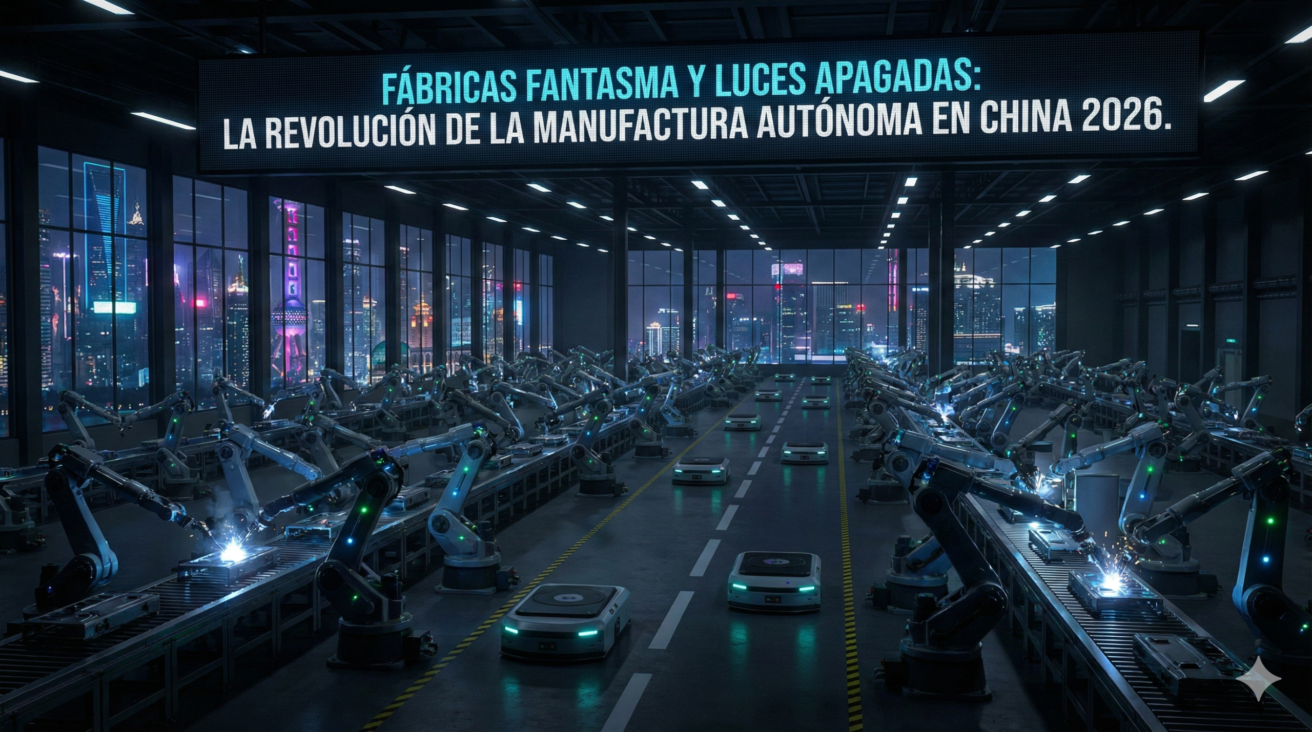 Fábricas Fantasma y Luces Apagadas, La Revolución de la Manufactura Autónoma en China 2026