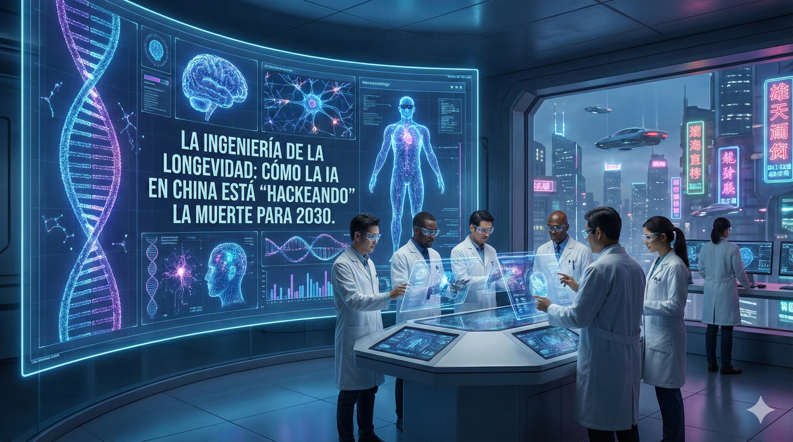 La Ingeniería de la Longevidad, Cómo la IA en China está “Hackeando” la Muerte para 2030