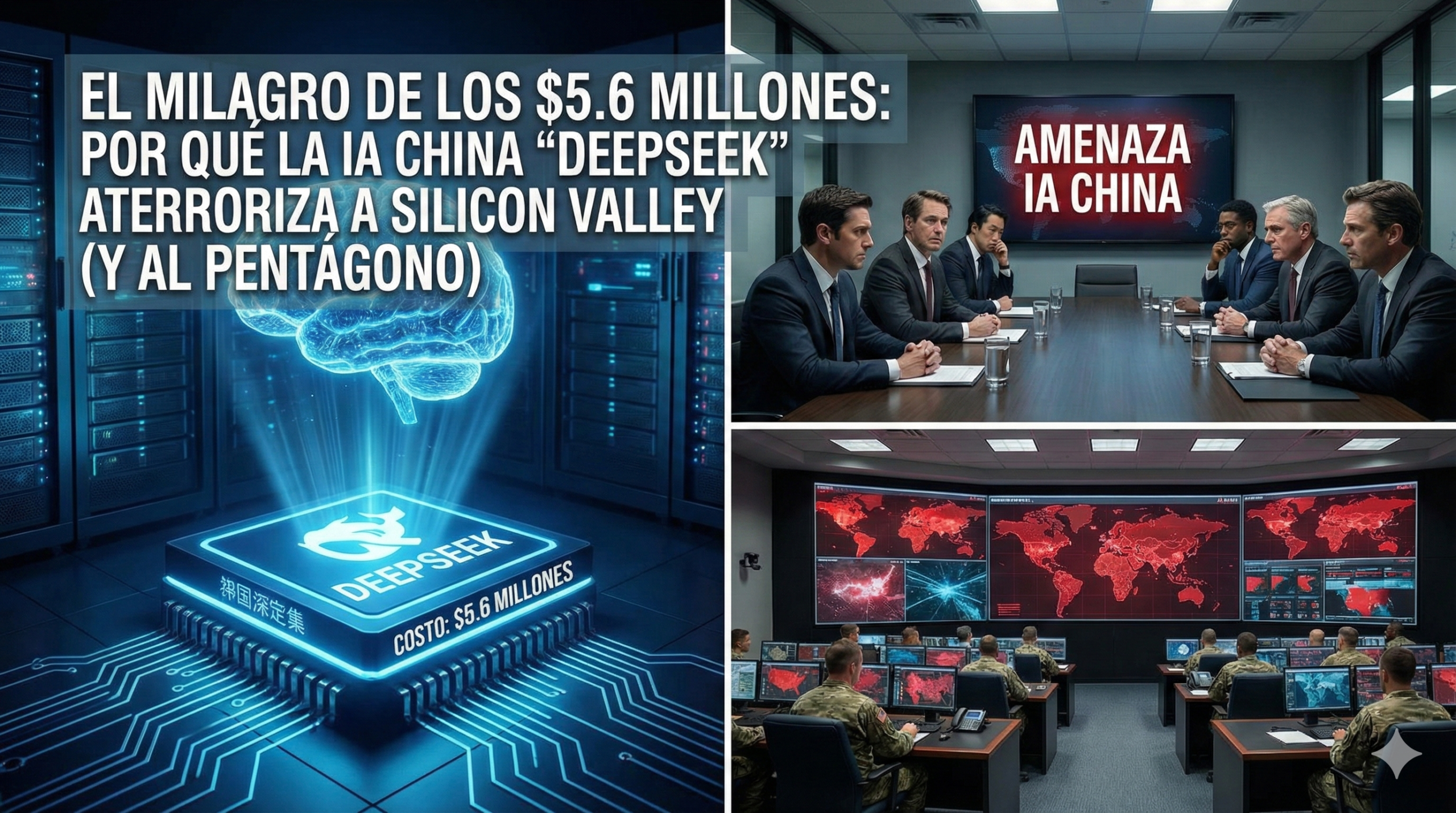 El Milagro de los $5.6 Millones, Por Qué la IA China “DeepSeek” Aterroriza a Silicon Valley (y al Pentágono)