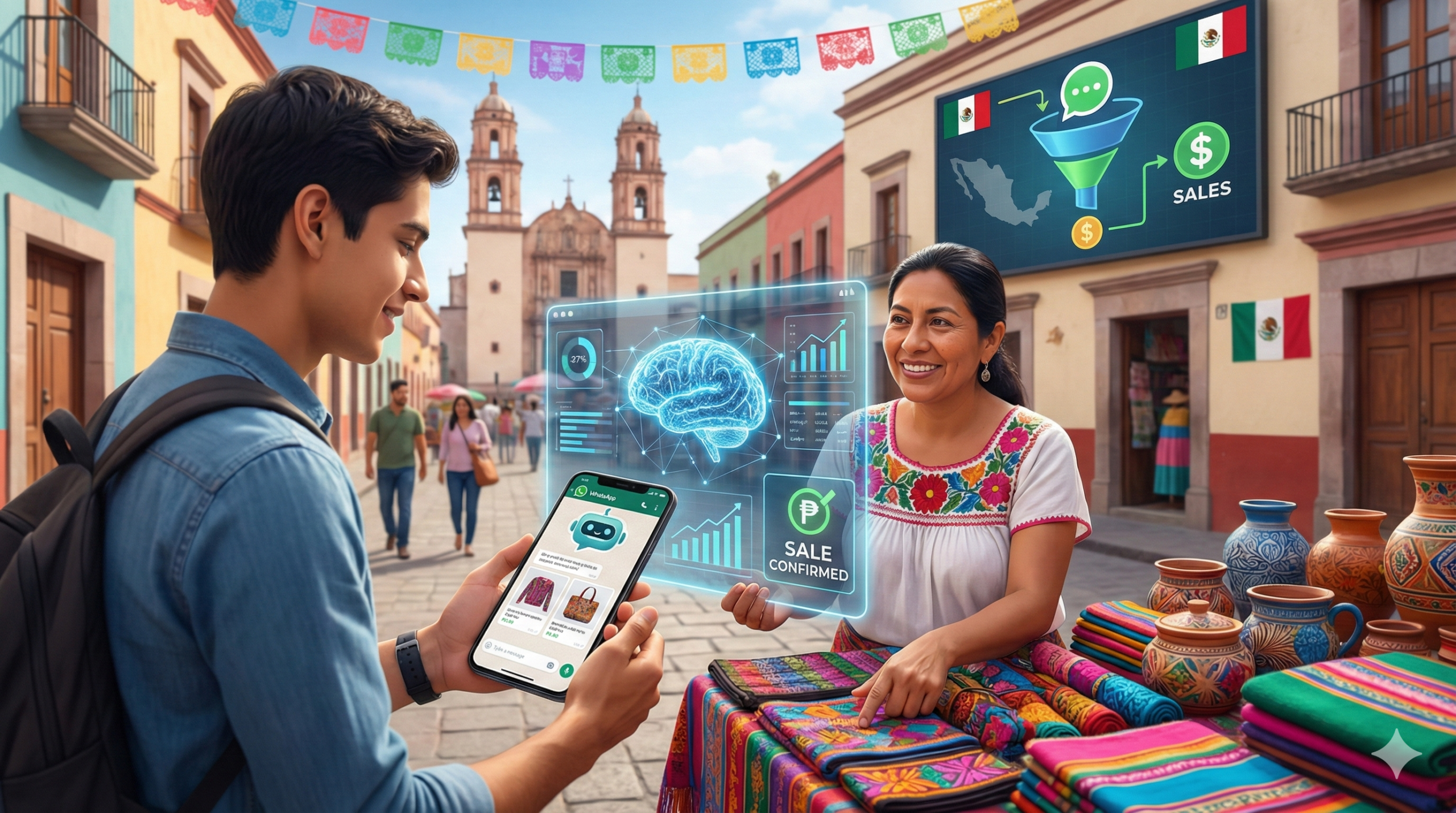 WhatsApp + Agentes de IA en México, cómo convertir chats en ventas