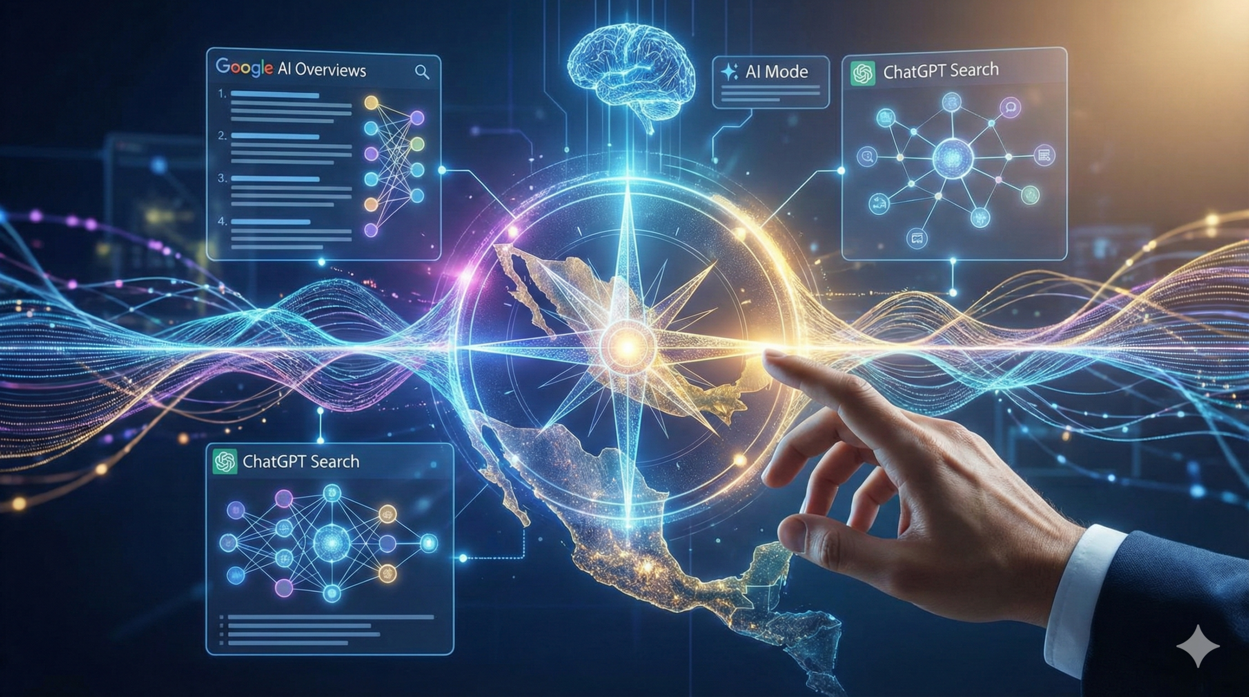 Cómo aparecer en Google AI Overviews, AI Mode y ChatGPT Search en 2026