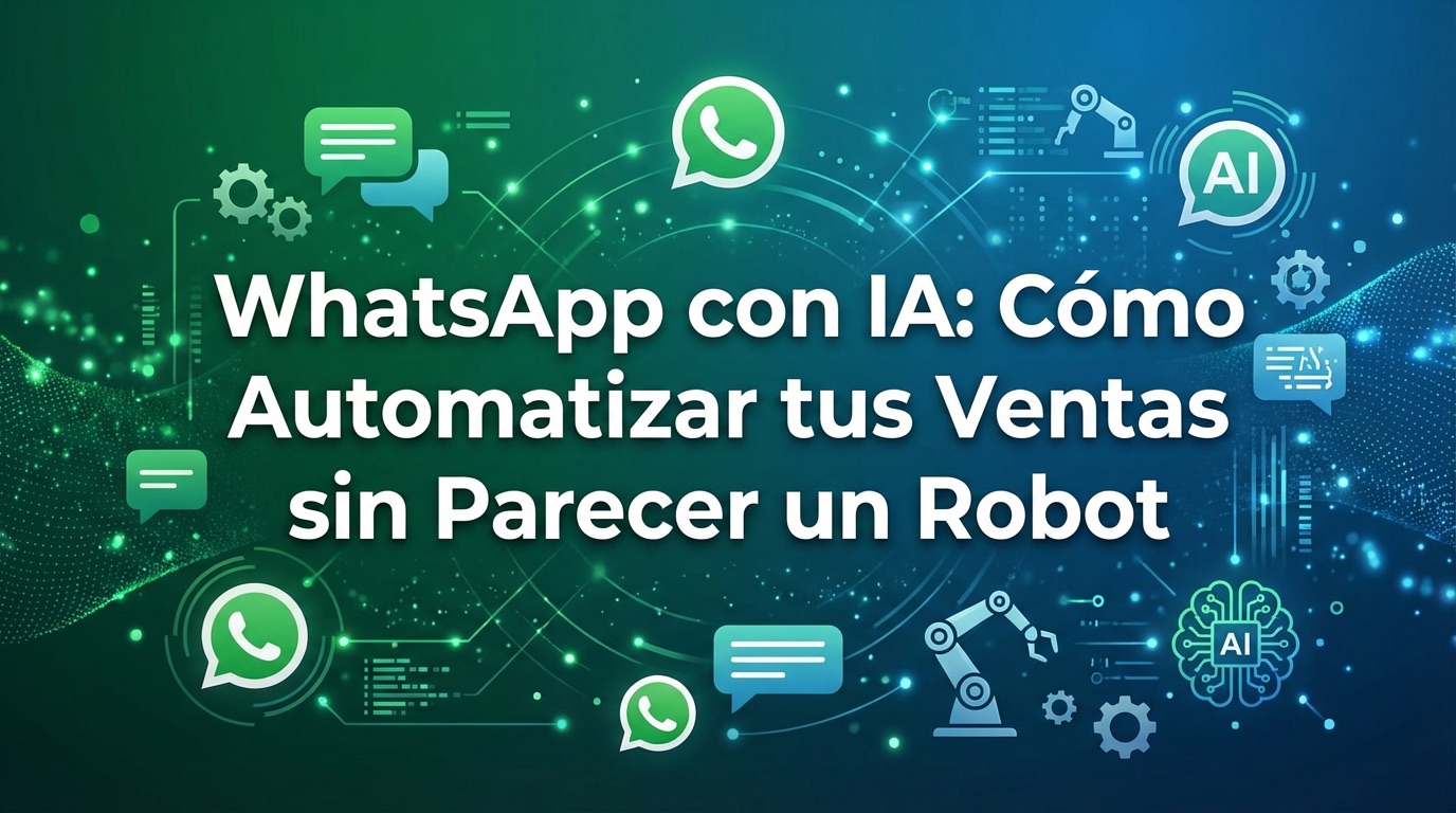 WhatsApp con IA, CómoAutomatizar tus Ventas sinParecer un Robot