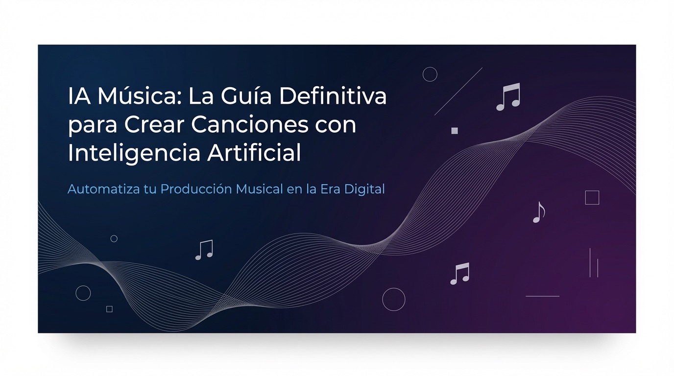 IA Música, La Guía Definitiva para Crear Canciones con Inteligencia Artificial