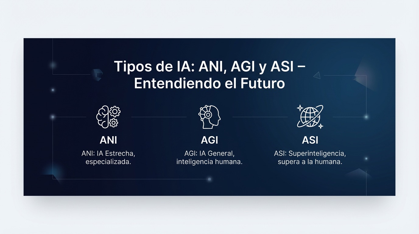 Tipos de lA, ANI, AGI y ASI – Entendiendo el Futuro