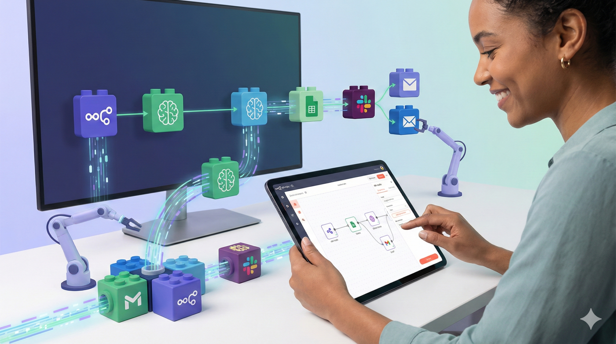 Automatización Sin Código, Tutorial Práctico de n8n con IA para Principiantes