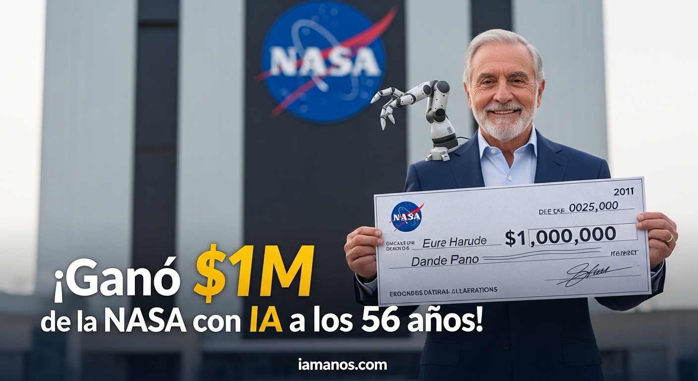 María Jesús: Ganó $1M de NASA con IA a los 56 | iamanos.com