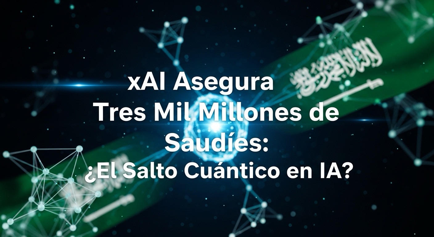xAI Asegura Tres Mil Millones Saudíes: ¿El Salto Cuántico en IA?