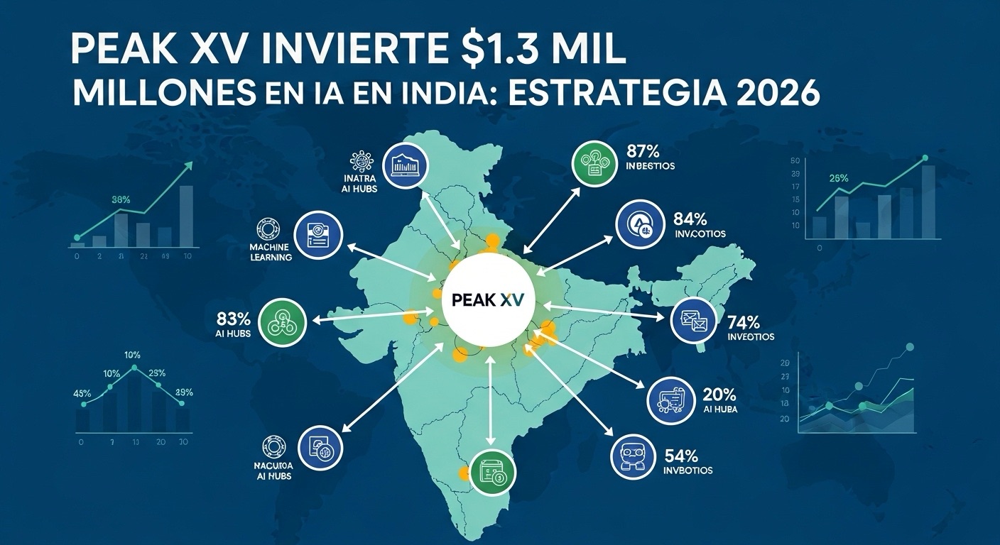 Peak XV Invierte $1.300M en IA India: Estrategia 2026