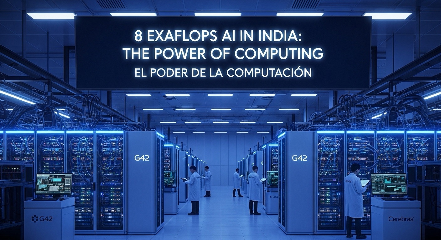 G42 y Cerebras Despliegan 8 Exaflops IA en India: El Poder del Cómputo