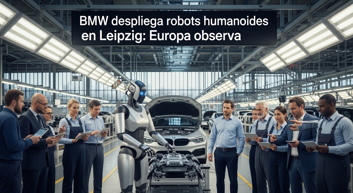 BMW despliega robots humanoides en Leipzig: Europa observa