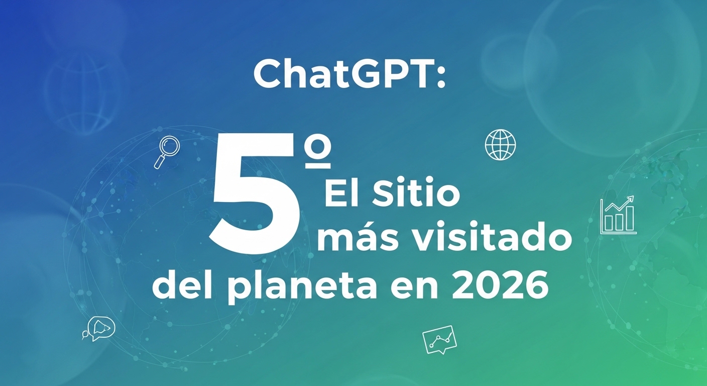 ChatGPT: El 5° sitio más visitado del planeta en 2026