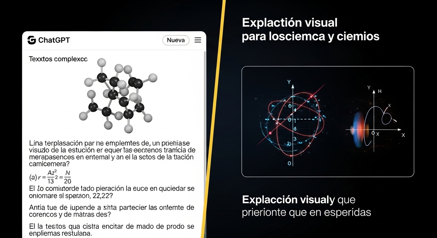 ChatGPT lanza explicaciones visuales para Matemáticas y Ciencias