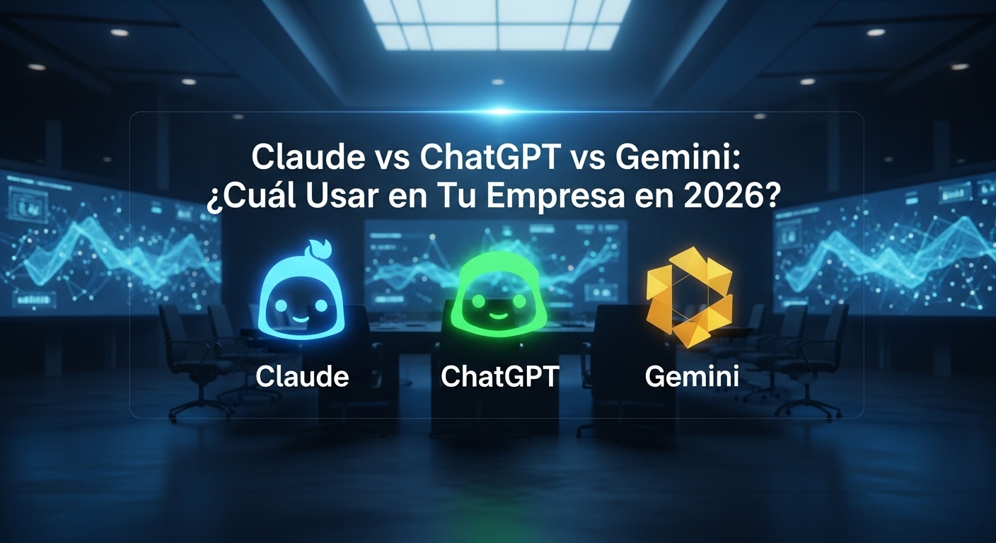 Claude vs ChatGPT vs Gemini: Cuál Usar en tu Empresa en 2026