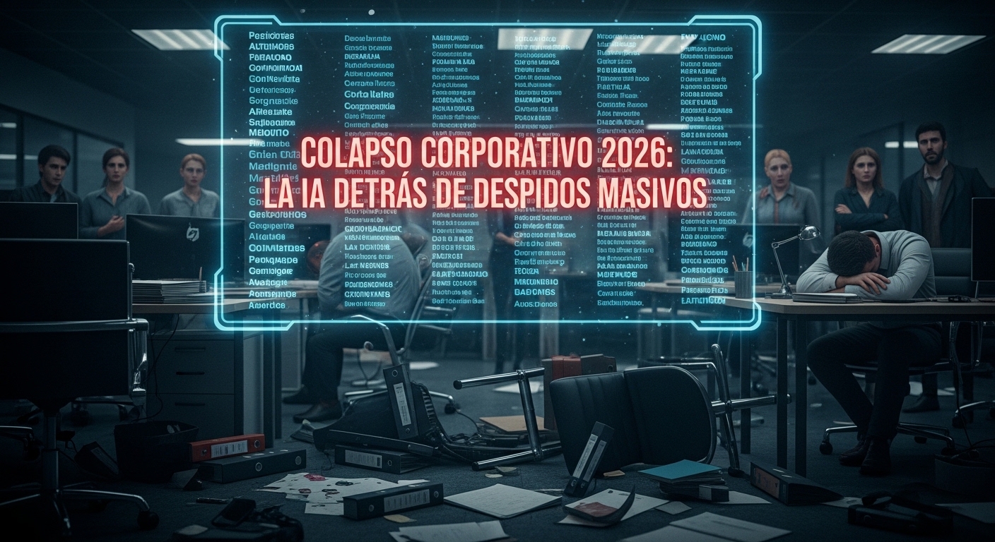 Colapso Corporativo 2026: IA detrás de los despidos masivos