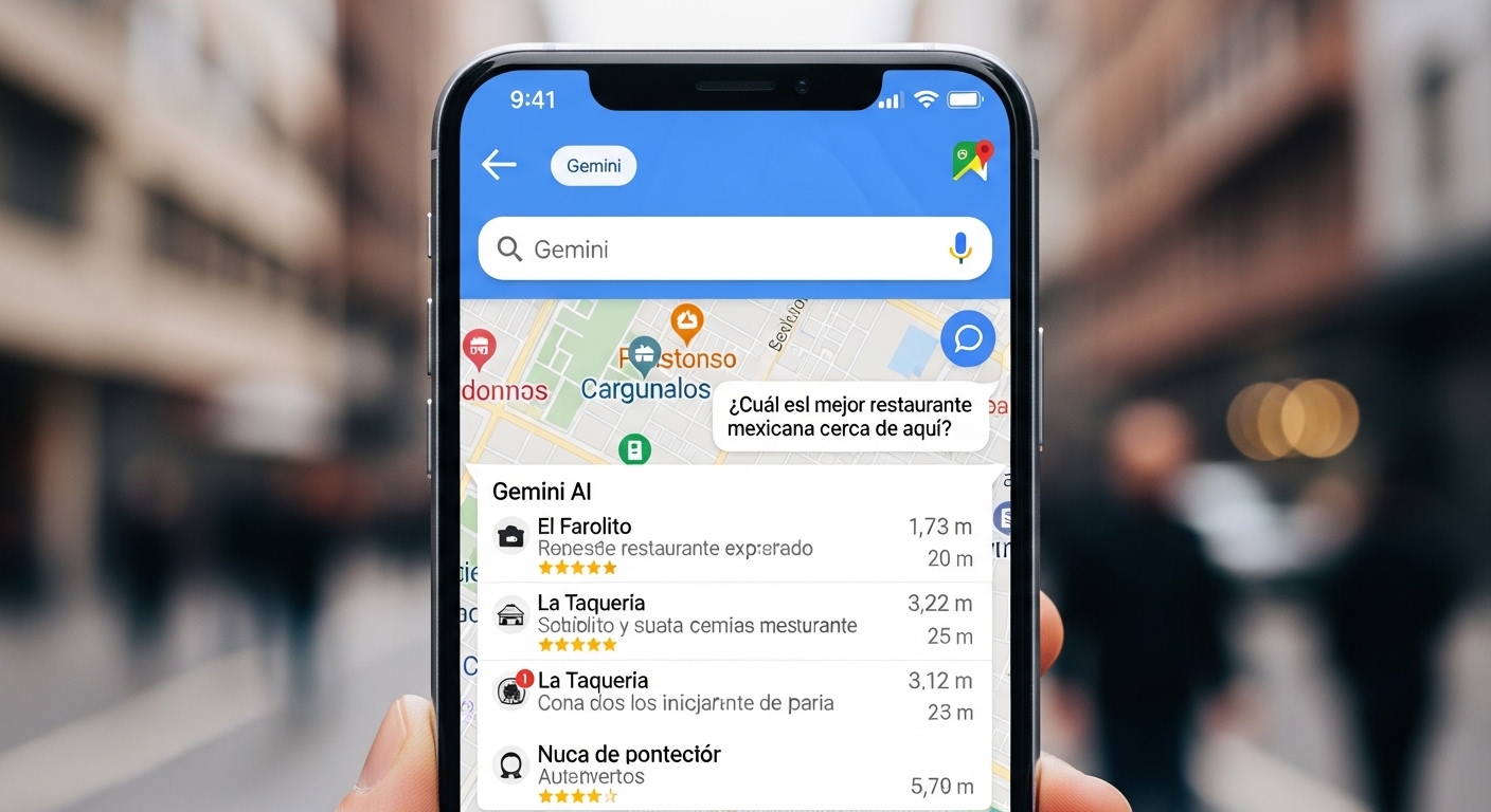 Google Maps pregunta y responde con Gemini integrado