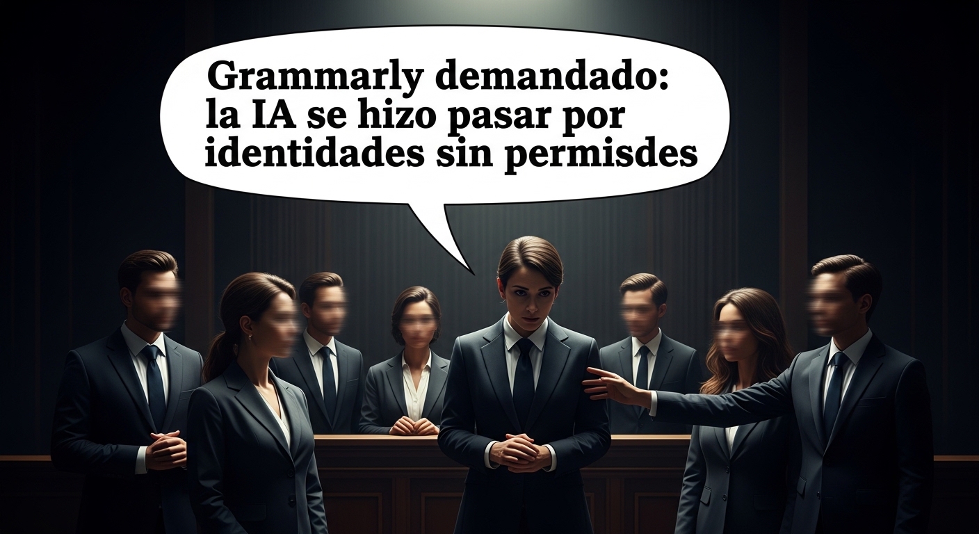 Grammarly demandada: IA suplantó identidades sin permiso