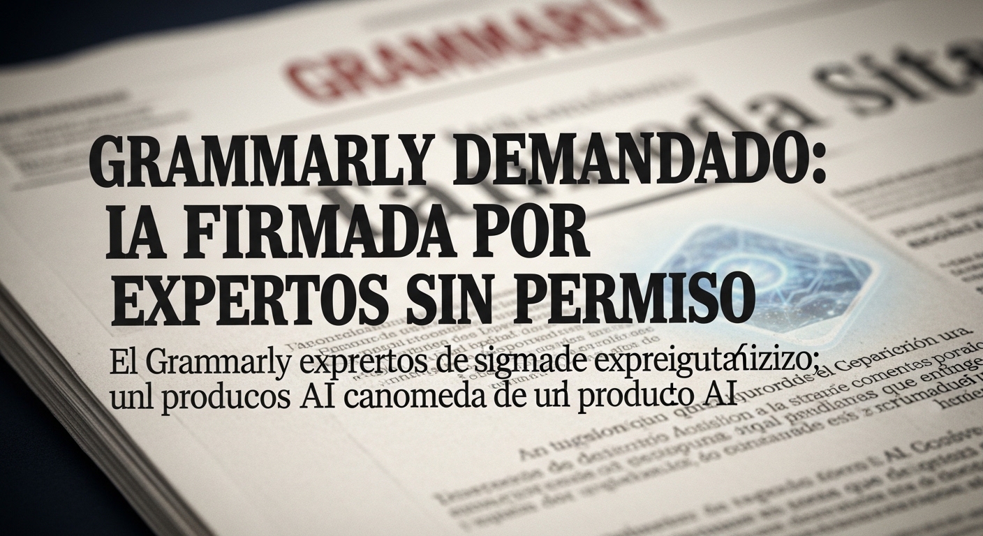 Grammarly demandada: IA firmó por expertos sin permiso