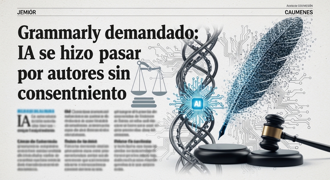 Grammarly demandada: IA suplantó autores sin consentimiento