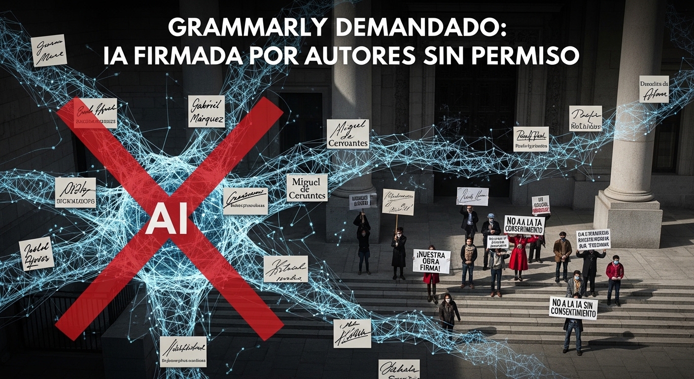 Grammarly demandada: IA firmó por autores sin permiso