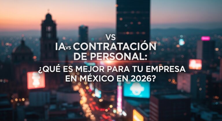 IA vs Contratar Personal: ¿Qué le Conviene Más a tu Empresa en México en 2026?