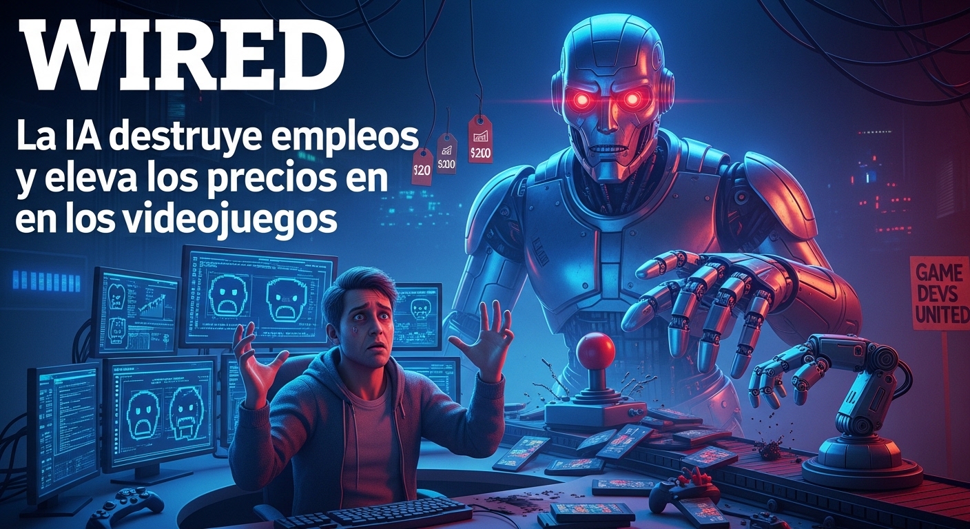Wired: La IA destruye empleos y sube precios en videojuegos
