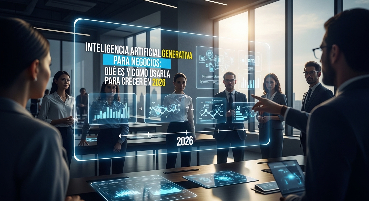 IA Generativa para Negocios: Qué Es y Cómo Usarla para Crecer en 2026