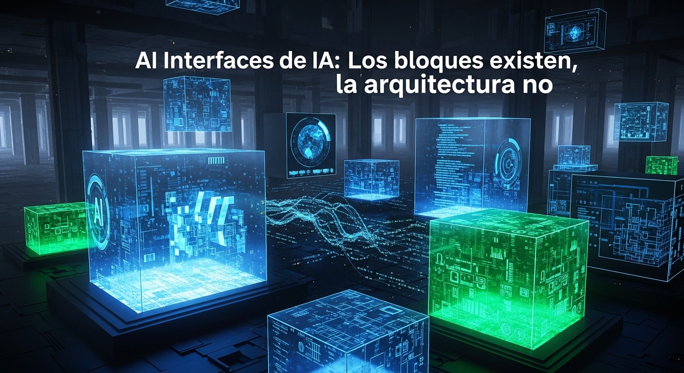 Interfaces de IA: Los Bloques Existen, la Arquitectura No