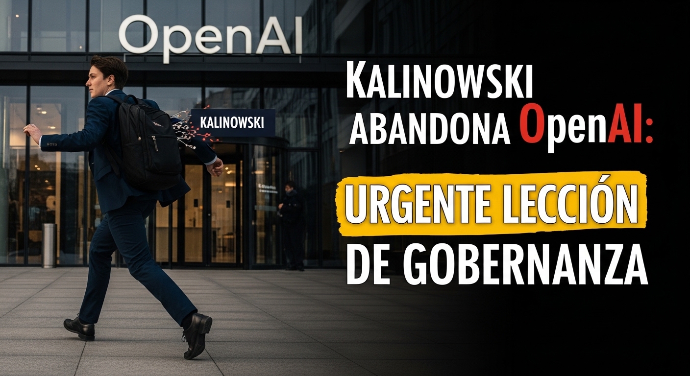 Kalinowski deja OpenAI: Lección de Gobernanza Urgente