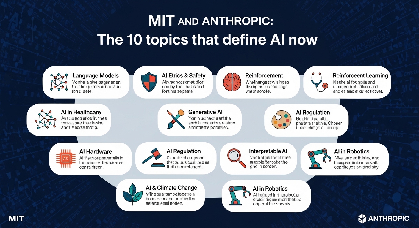 MIT y Anthropic: Los 10 temas que definen la IA ahora