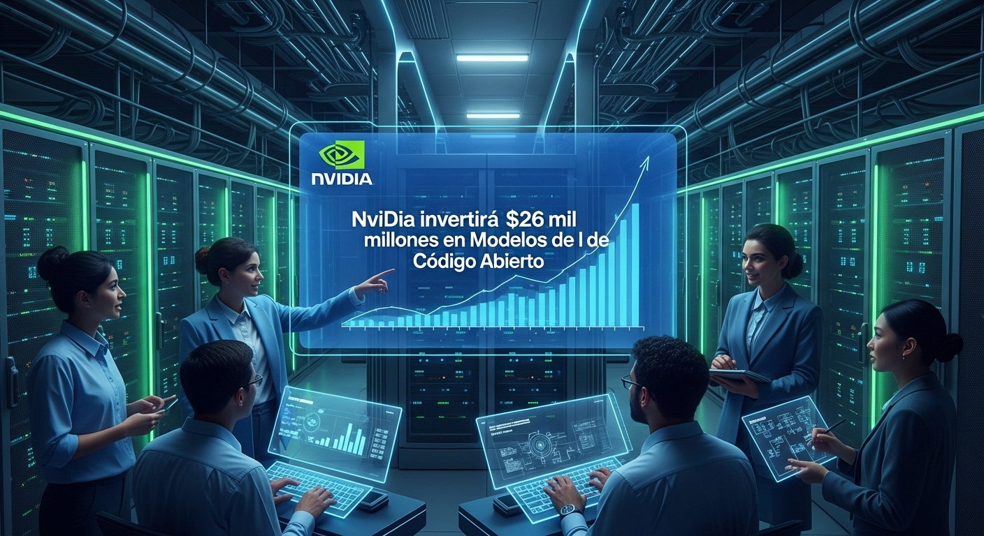 Nvidia invertirá 26.000 MDD en Modelos de IA de Código Abierto
