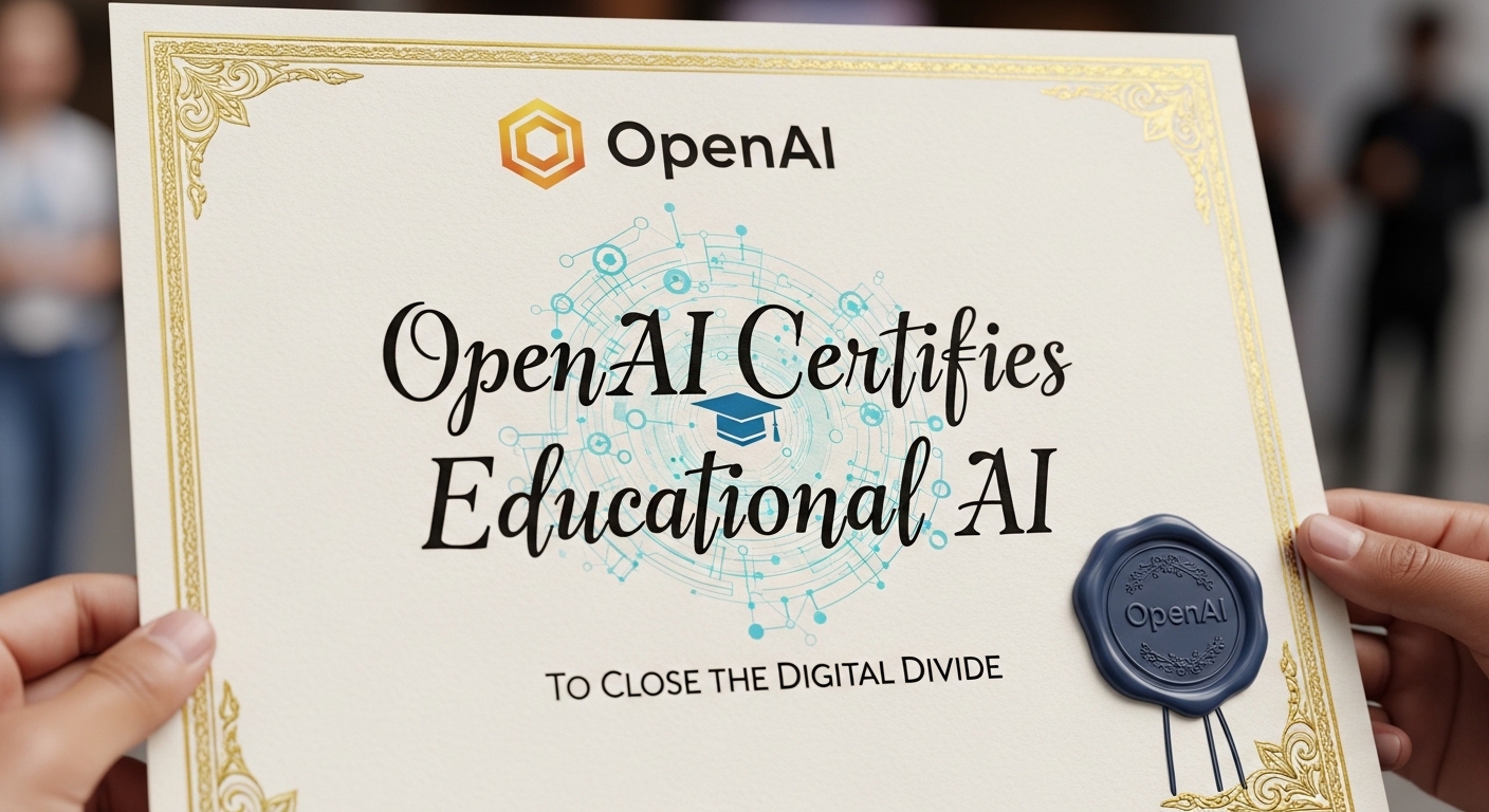 OpenAI certifica IA educativa para cerrar la brecha digital