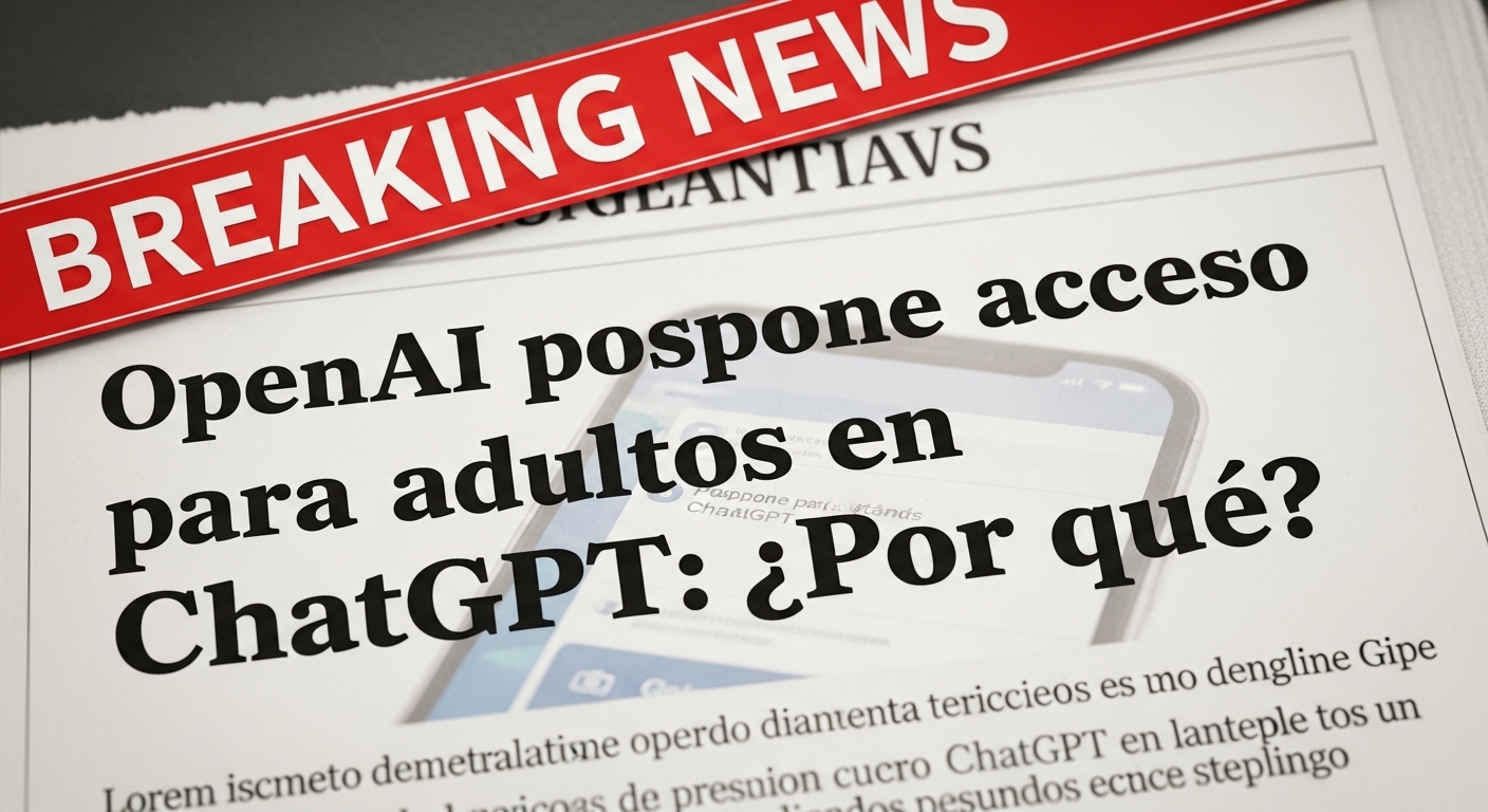 OpenAI pospone el acceso adulto en ChatGPT: ¿Por qué?