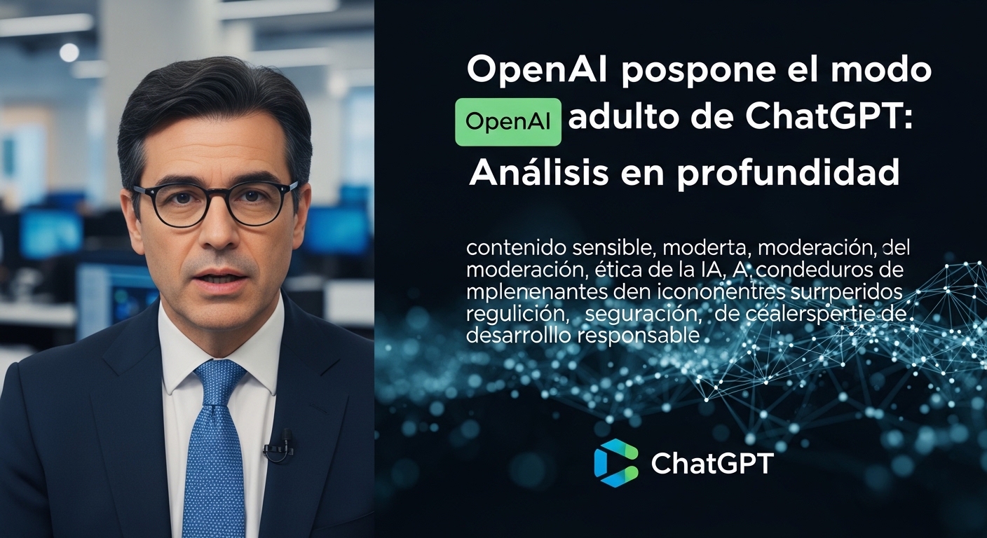 OpenAI pospone el modo adulto de ChatGPT: análisis profundo