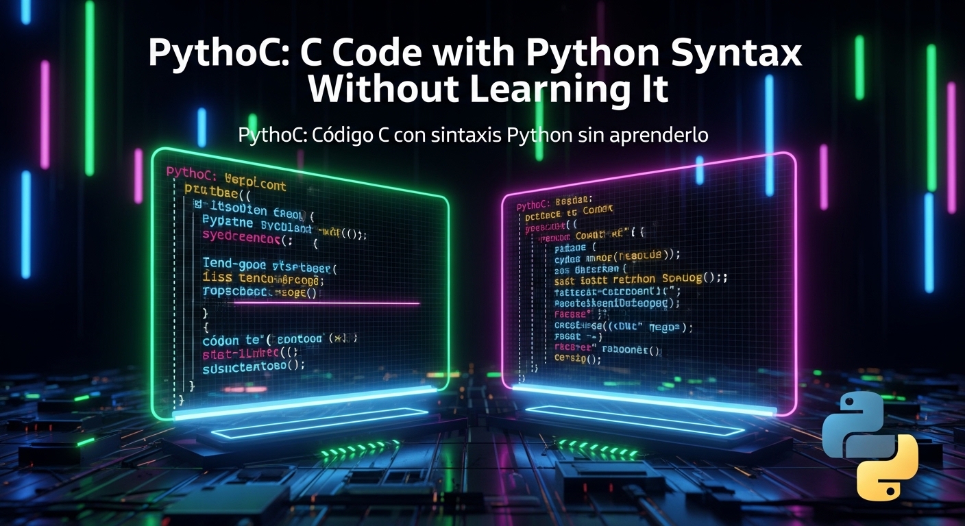 PythoC: Código en C con Sintaxis de Python sin Aprenderlo