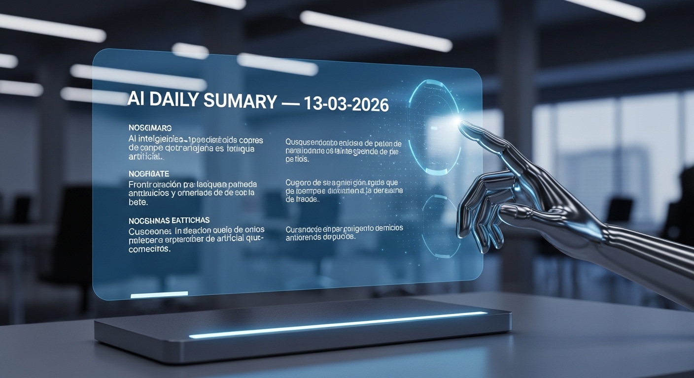 Resumen Diario de IA — 13-03-2026
