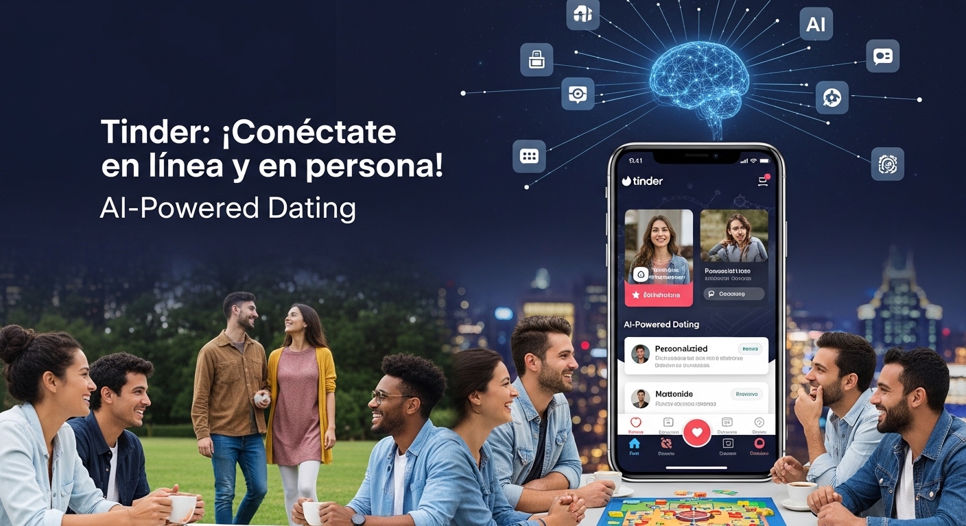 Tinder relanza su plataforma con IA y citas presenciales