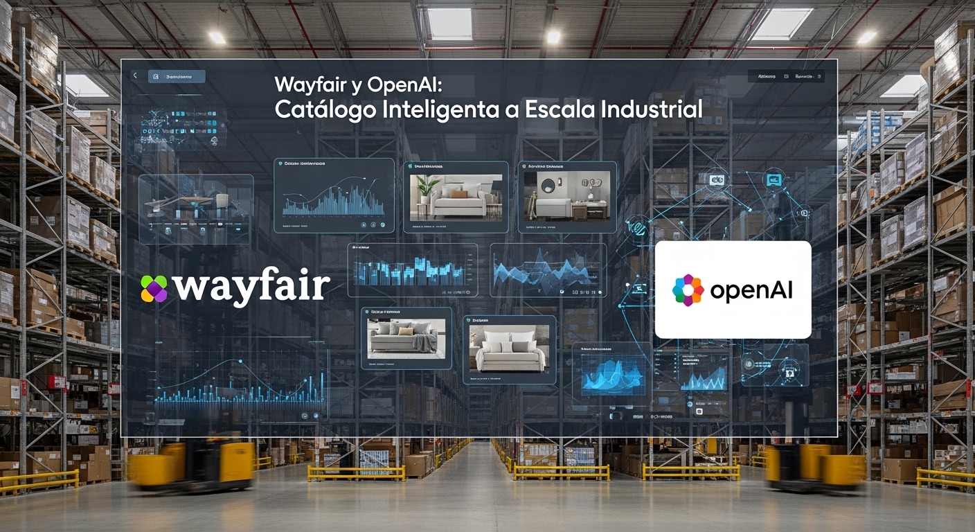 Wayfair y OpenAI: Catálogo Inteligente a Escala Industrial